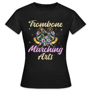 fanfare trombone art fanfare trombone - T-shirt Femme - noir - Devant - AI Model Female 172 dark (172cm)