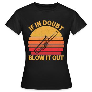 fanfare, trombone, fanfare, trombone - T-shirt Femme - noir - Devant - AI Model Female 172 dark (172cm)
