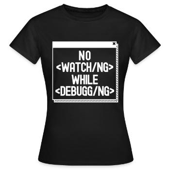 Programmeur Codeur développeur - T-shirt Femme - noir - Devant - AI Model Female 172 dark (172cm)