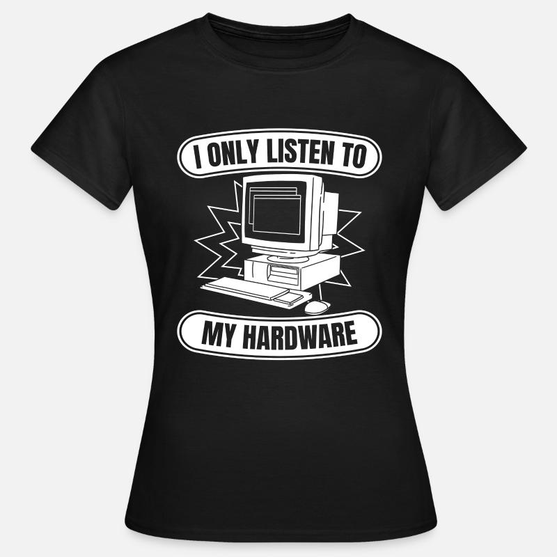 Entwickler Coder Programmierer Hardware - Frauen T-Shirt - Schwarz