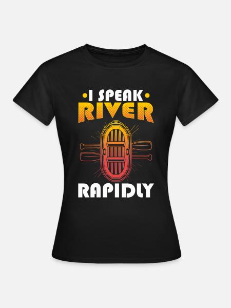 Rafting Wildwasser Rafting - Frauen T-Shirt - Schwarz