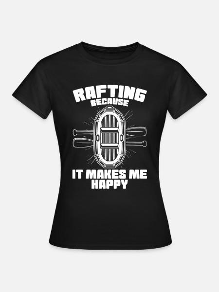 Rafting Wildwasser Rafting - Frauen T-Shirt - Schwarz