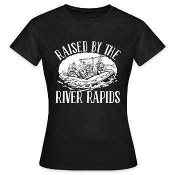 Rafting Wildwasser Rafting - Frauen T-Shirt - Schwarz - Vorne - AI Model Female 172 dark (172cm)