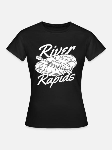 Rafting Wildwasser Rafting - Frauen T-Shirt - Schwarz
