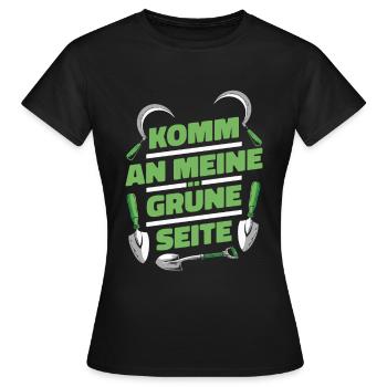 Hobbygärtner Garten Sichel - Frauen T-Shirt - Schwarz - Vorne - AI Model Female 172 dark (172cm)