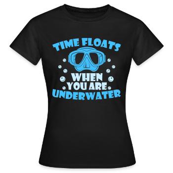 Plongeurs sous-marins - T-shirt Femme - noir - Devant - AI Model Female 172 dark (172cm)