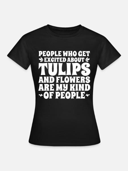Tulpen Tulpen - Frauen T-Shirt - Schwarz