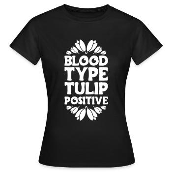 Tulpen Tulpen - Frauen T-Shirt - Schwarz - Vorne - AI Model Female 172 dark (172cm)