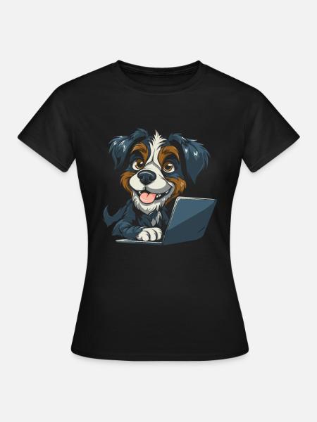 Web Entwickler Webdeveloper Niedlich - Frauen T-Shirt - Schwarz