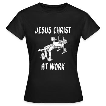 Christ Christentum - Frauen T-Shirt - Schwarz - Vorne - AI Model Female 172 dark (172cm)