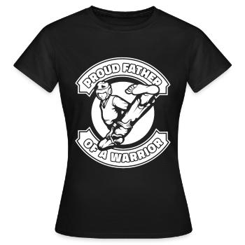 Taekwondo Taekwondo Vater - Frauen T-Shirt - Schwarz - Vorne - AI Model Female 172 dark (172cm)