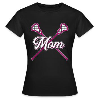 Lacrosse Mom Lacrosse Mom - T-shirt Femme - noir - Devant - AI Model Female 172 dark (172cm)