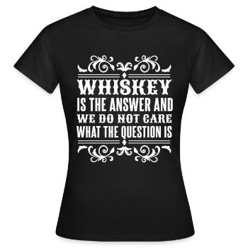 Whisky Whiskey - T-shirt Femme - noir - Devant - AI Model Female 172 dark (172cm)