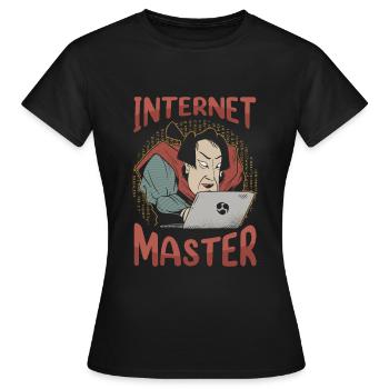 Développeur Web Développeur Web Master - T-shirt Femme - noir - Devant - AI Model Female 172 dark (172cm)