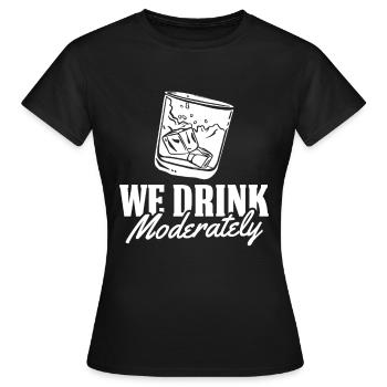 Whisky Whiskey - T-shirt Femme - noir - Devant - AI Model Female 172 dark (172cm)