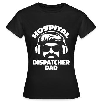 Notruf Leitstelle Einsatzzentrale - Frauen T-Shirt - Schwarz - Vorne - AI Model Female 172 dark (172cm)