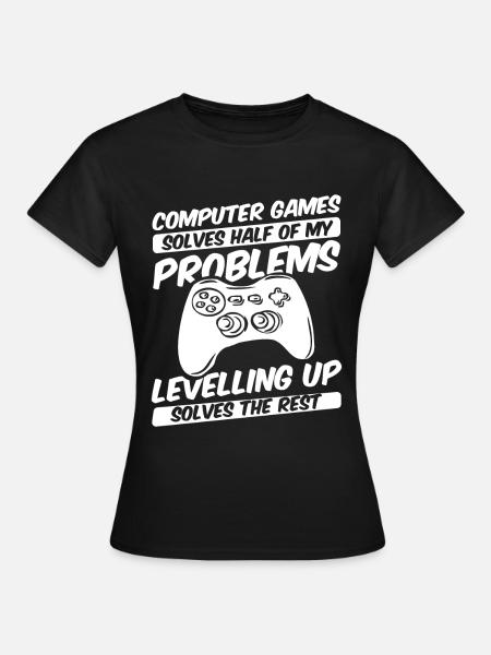 Gamer Gaming Regler - Frauen T-Shirt - Schwarz