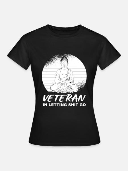 Buddha Buddhist Veteran - Frauen T-Shirt - Schwarz