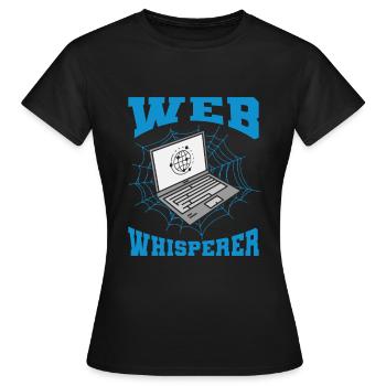 Développeur Web Développeur Web Drôle - T-shirt Femme - noir - Devant - AI Model Female 172 dark (172cm)