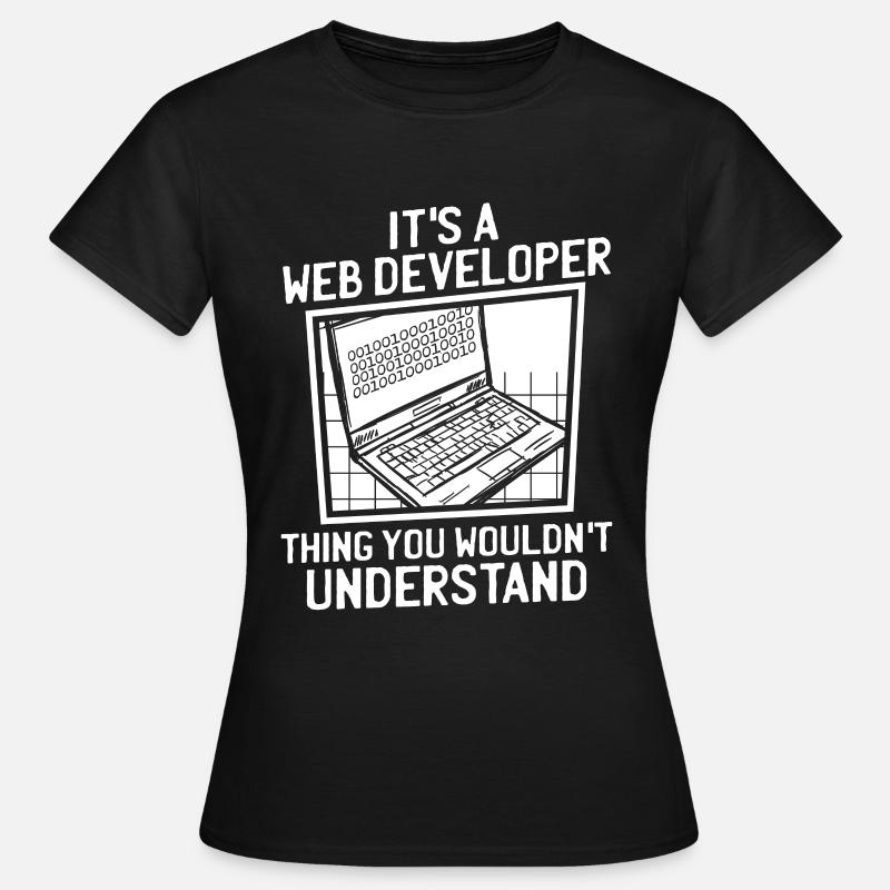 Web Entwickler Webdeveloper - Frauen T-Shirt - Schwarz