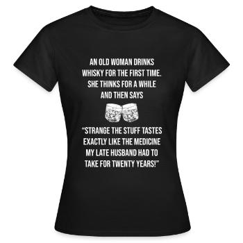 Whisky Whiskey - T-shirt Femme - noir - Devant - AI Model Female 172 dark (172cm)