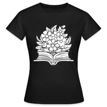 Rat de bibliothèque Livre Rat de bibliothèque - T-shirt Femme - noir - Devant - AI Model Female 172 dark (172cm)