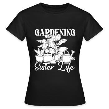 Jardinier amateur jardinier jardinier - T-shirt Femme - noir - Devant - AI Model Female 172 dark (172cm)
