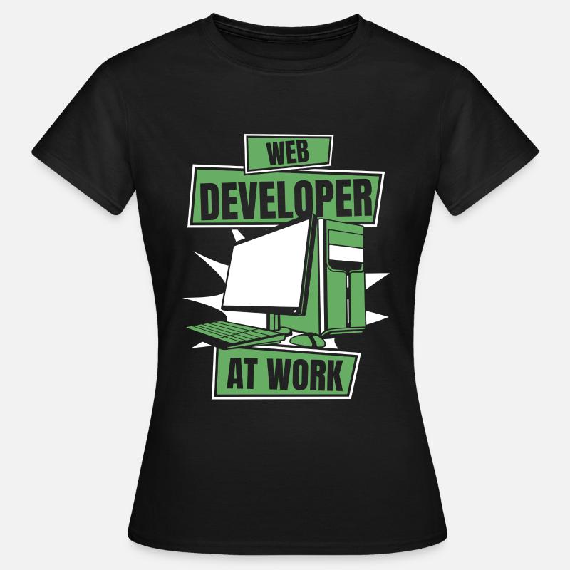 Développeur Web Webdeveloper Cool - T-shirt Femme - noir