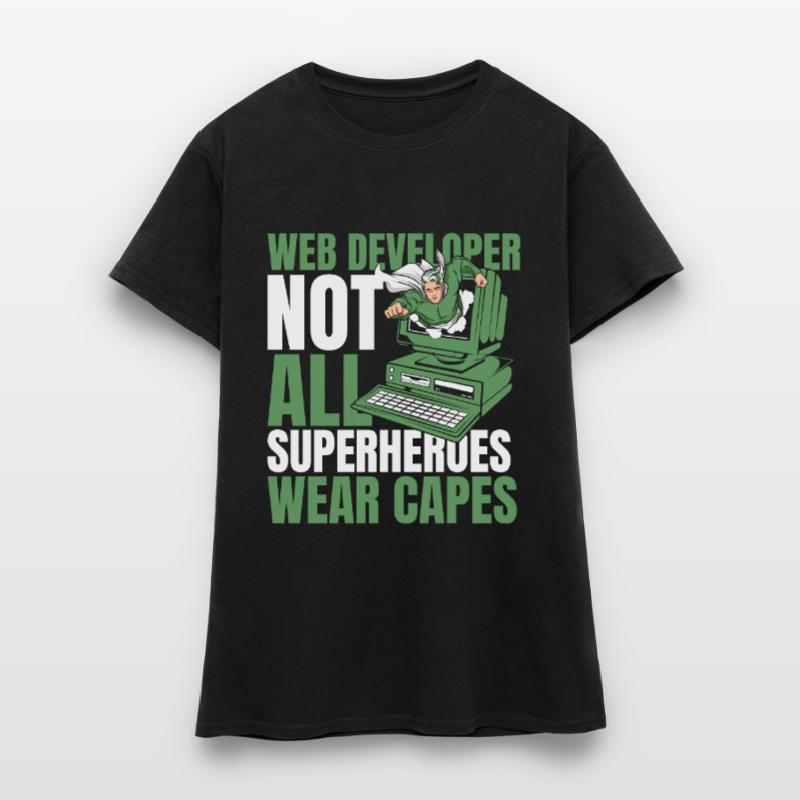 Web Developer Web Developer Superhero Women's T-Shirt