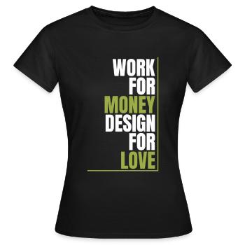 Développeur Web Développeur Web Amour - T-shirt Femme - noir - Devant - AI Model Female 172 dark (172cm)