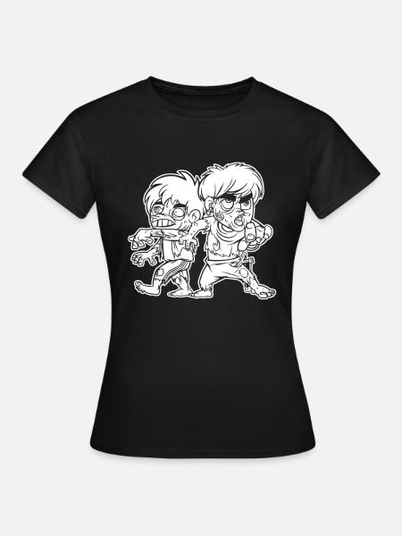 Zombie Halloween Gruselig - Frauen T-Shirt - Schwarz
