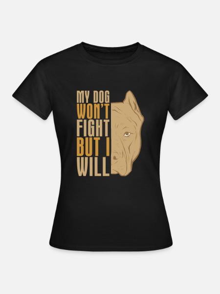 Pitbull Pitbull Verbot - Frauen T-Shirt - Schwarz