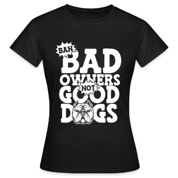 Pitbull Pitbull Interdiction - T-shirt Femme - noir - Devant - AI Model Female 172 dark (172cm)