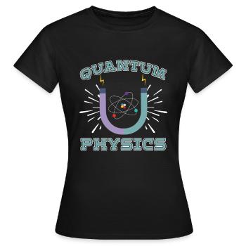 Physique Physiciens Réaction Physique quantique - T-shirt Femme - noir - Devant - AI Model Female 172 dark (172cm)