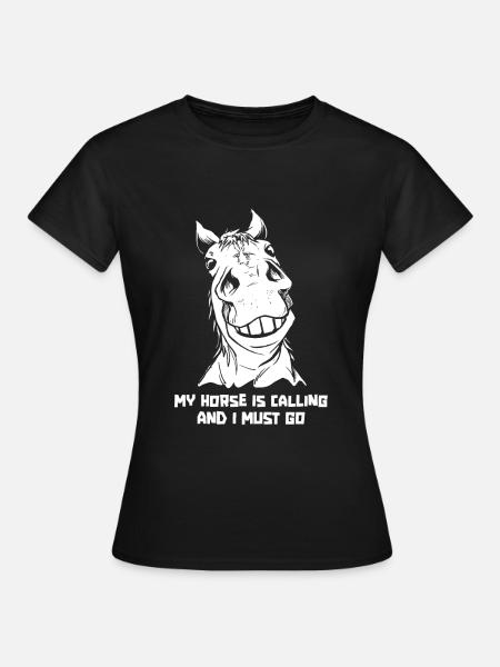 Pferd Reitsport Ausdauerreiten - Frauen T-Shirt - Schwarz