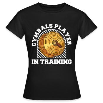 Fanfahrenzug Spielmannszug Becken - Frauen T-Shirt - Schwarz - Vorne - AI Model Female 172 dark (172cm)