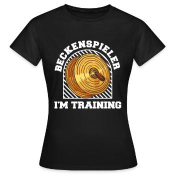 Fanfahrenzug Spielmannszug Becken - Frauen T-Shirt - Schwarz - Vorne - AI Model Female 172 dark (172cm)