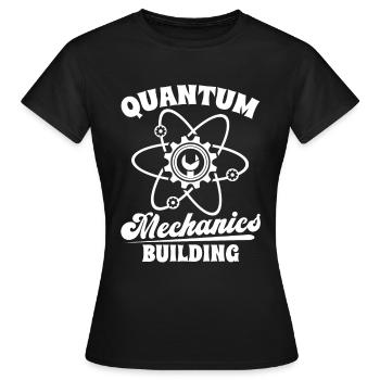 Physics Physics Physics Quantum Physics - Women's T-Shirt - black - Front - AI Model Female 172 dark (172cm)