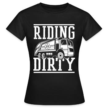 Truck Driver Trucker Truck Driver Driver - Women's T-Shirt - black - Front - AI Model Female 172 dark (172cm)