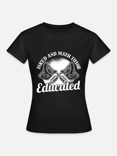 Mathelehrer Mathe Lehrer Tätowierung - Frauen T-Shirt - Schwarz