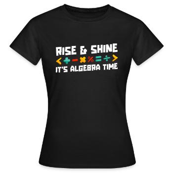 Mathelehrer Mathe Lehrer Algebra - Frauen T-Shirt - Schwarz - Vorne - AI Model Female 172 dark (172cm)