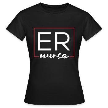 Krankenschwester Notfall Krankenschwester - Frauen T-Shirt - Schwarz - Vorne - AI Model Female 172 dark (172cm)