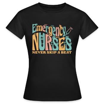 Krankenschwester Notfall - Frauen T-Shirt - Schwarz - Vorne - AI Model Female 172 dark (172cm)