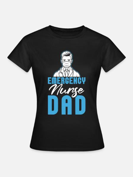 Krankenschwester Vater Notfall Krankenschwester - Frauen T-Shirt - Schwarz