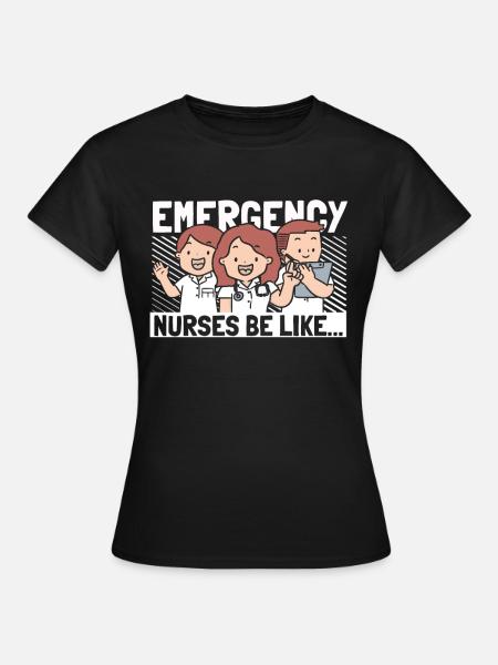 Krankenschwester Lustig Notfall Krankenschwester - Frauen T-Shirt - Schwarz