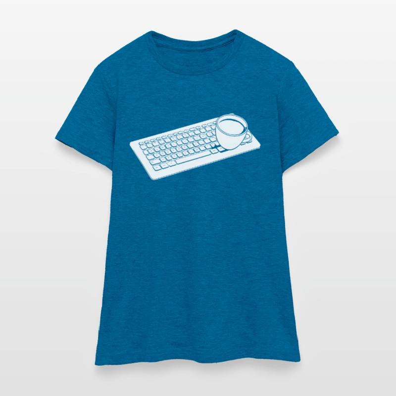 Entwickler Coder Programmierer Kaffee Frauen T-Shirt