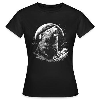 Guinea Pig Guinea Pig - Women's T-Shirt - black - Front - AI Model Female 172 dark (172cm)