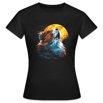 Guinea Pig Guinea Pig Sun - Women's T-Shirt - black - Front - AI Model Female 172 dark (172cm)