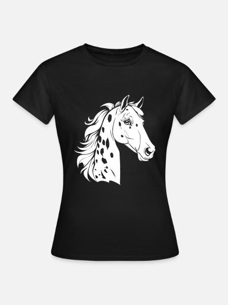 Pferd Reitsport - Frauen T-Shirt - Schwarz