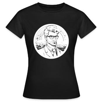 Analyste de données en science des données - T-shirt Femme - noir - Devant - AI Model Female 172 dark (172cm)